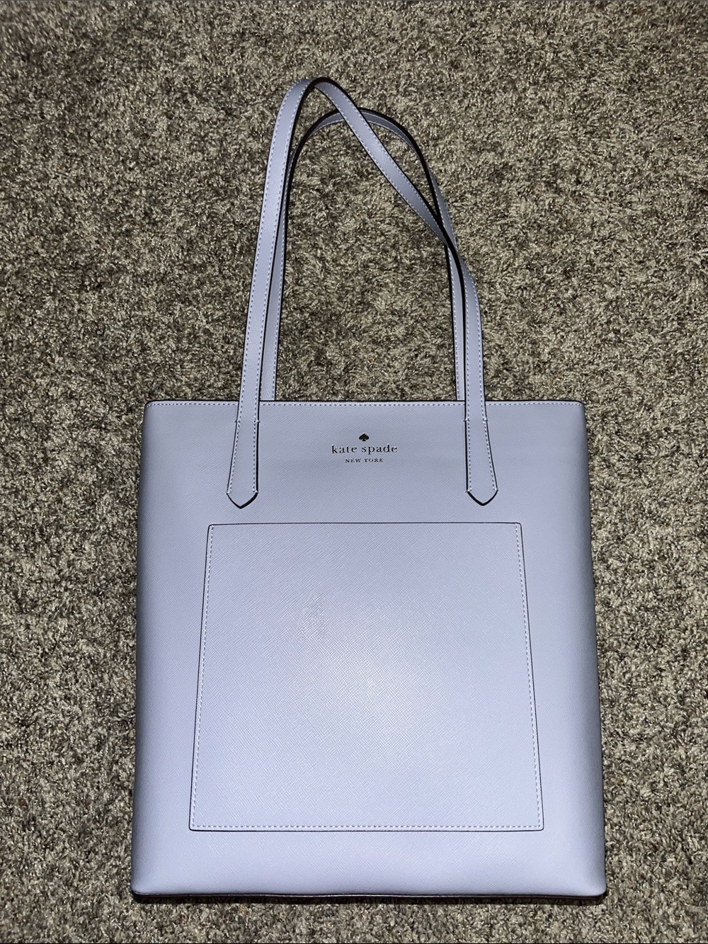 kate spade lavender/ light blue leather tote